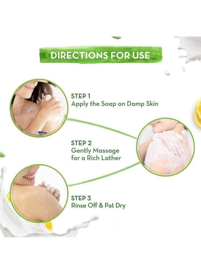 Mamaearth Vitamin C Moisturizing Lotion Soap(Value Pack Of 4) 125 G X 4 Units Deeply Cleanses Moisturizing Bathing Bar Brightens Skin Nourishes Dry Skin Nondrying 76% Tfm Grade 1 Soap  - Image 5