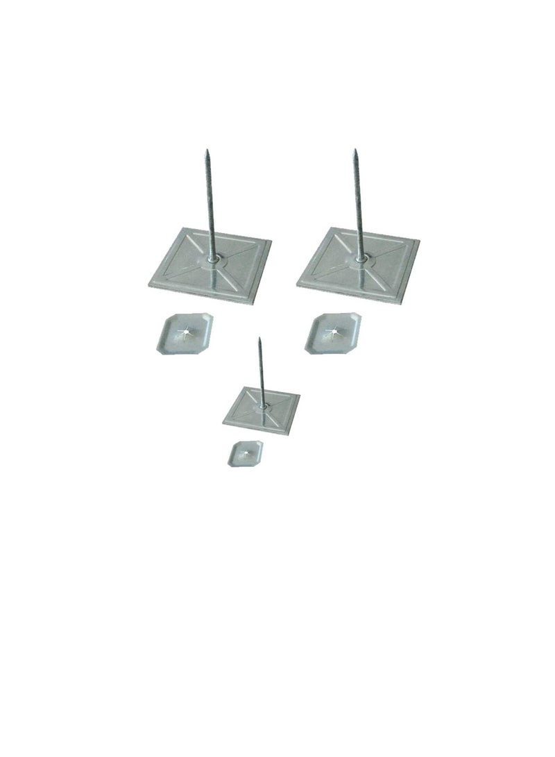 Self-Stuck Up Stick Stuck-up Adhesive Insulation Foam Pin with Lock Washer for Attaching Insulating Materials on Smooth Surfaces 2x2x2 Inch (Pack of 100, 2x2x2 Inch) - Image 1