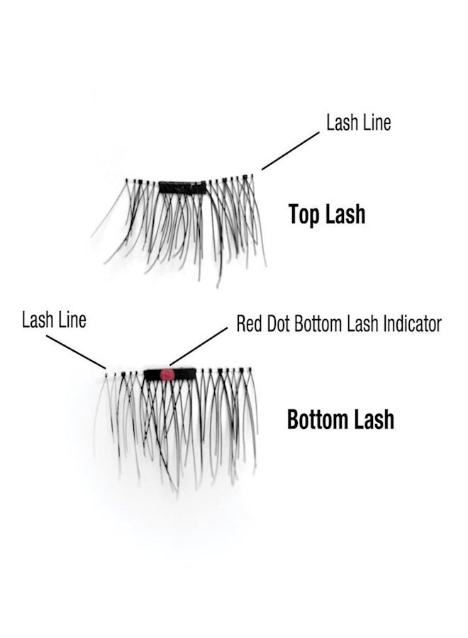 NIBEMINENT 12 Pair 3D Magnetic Eyelashes With Tweezer Black - Image 4