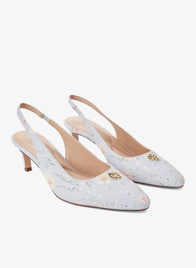 Celeste Women Floral Print Slingback Shoes