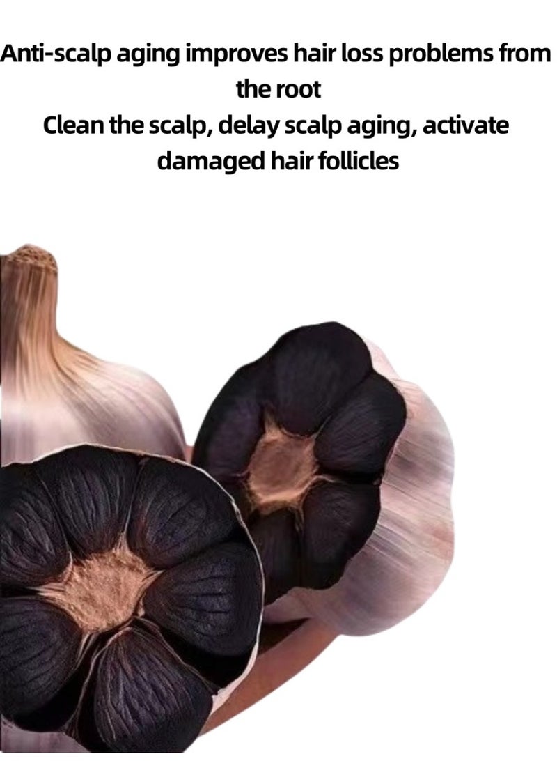 بيوكسين شامبو مستخلص الثوم الأسود الفاخر لمنع تساقط الشعر وتغذية فروة الرأس 300 مل - Image 3