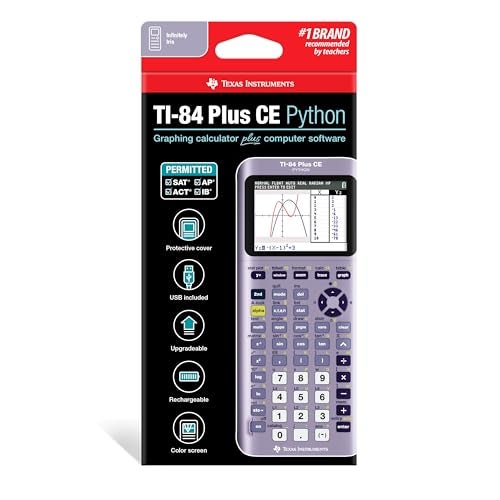 TEXAS INSTRUMENTS TI-84 Plus CE Python Enhanced Graphing plus Software, Iris/Purple - Image 2