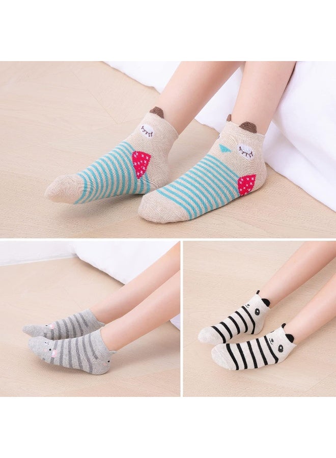 Artfasion Kids Cotton Ankle Animal Socks - Cute Cartoon Crew Socks Soft Funny Childs Socks Breathable Toddler Sock for Boys Girls - Image 3