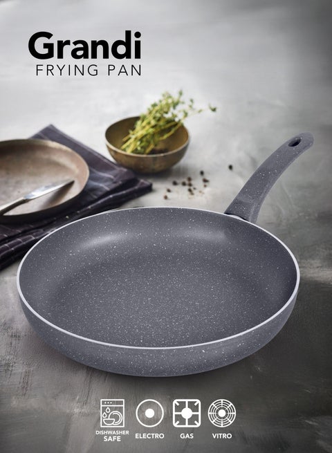 Frypan 22 cm Titanium High Thickness 1- Piece Non-Stick Grey