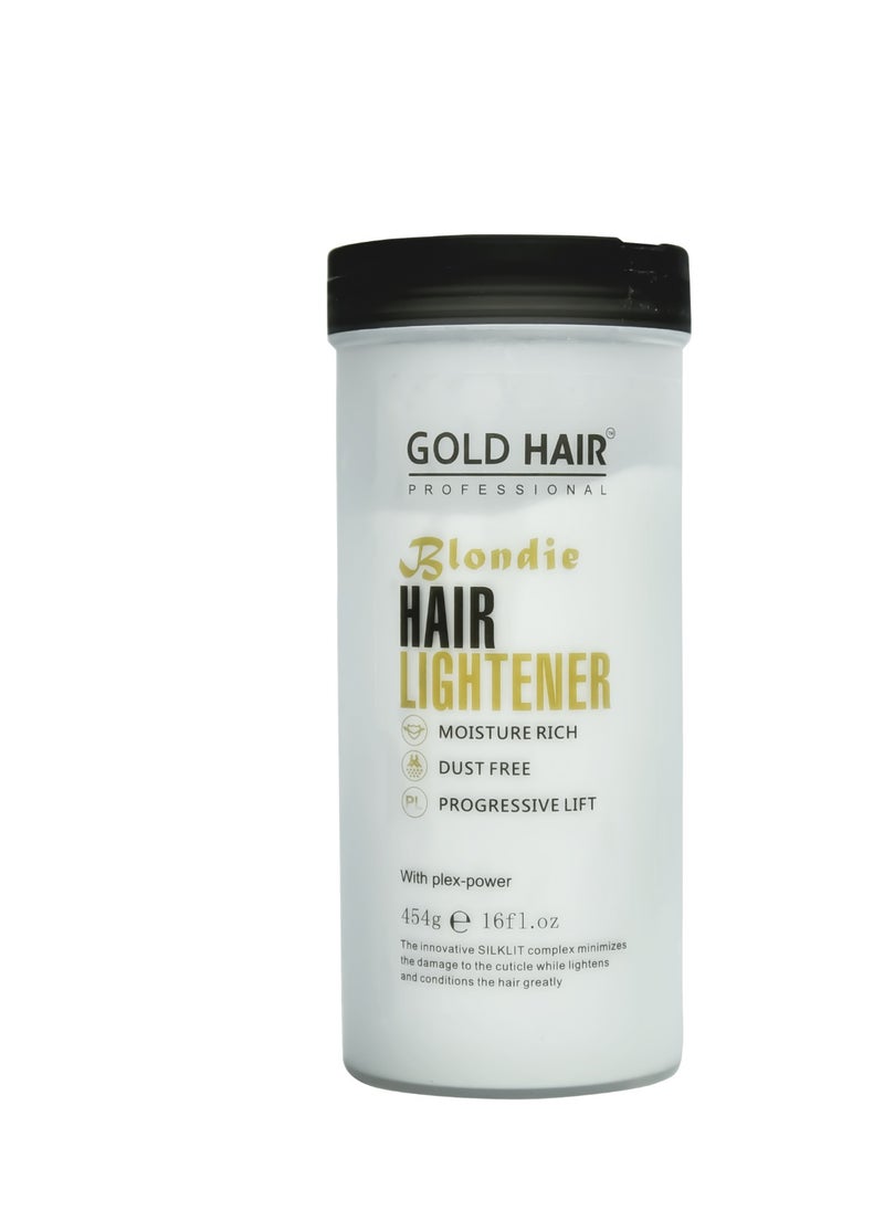 GOLD HAIR Gold Hair Professional Blondie Hair Lightener - 454gm, for Professional and Home Care Use, Hair Lightener Effect and Reduce Damage To the Cuticle 