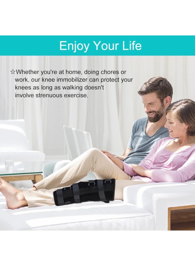 دعامة ركبة وساق قابلة للتعديل – لدعم الركبة بعد العمليات، إصابات الرباط الصليبي والغضروف، والالتهاب - Image 4