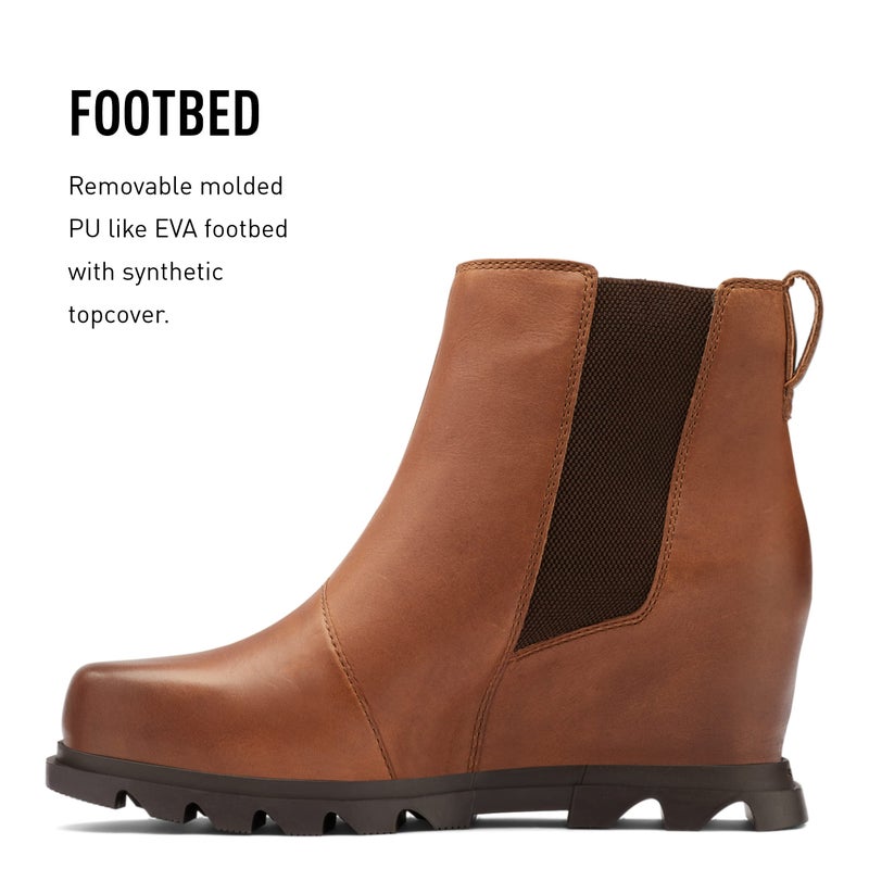 Sorel Women's Joan of Arctic Wedge III Chelsea Boot - Hazelnut, Blackened Brown - Size 10.5 - Image 4