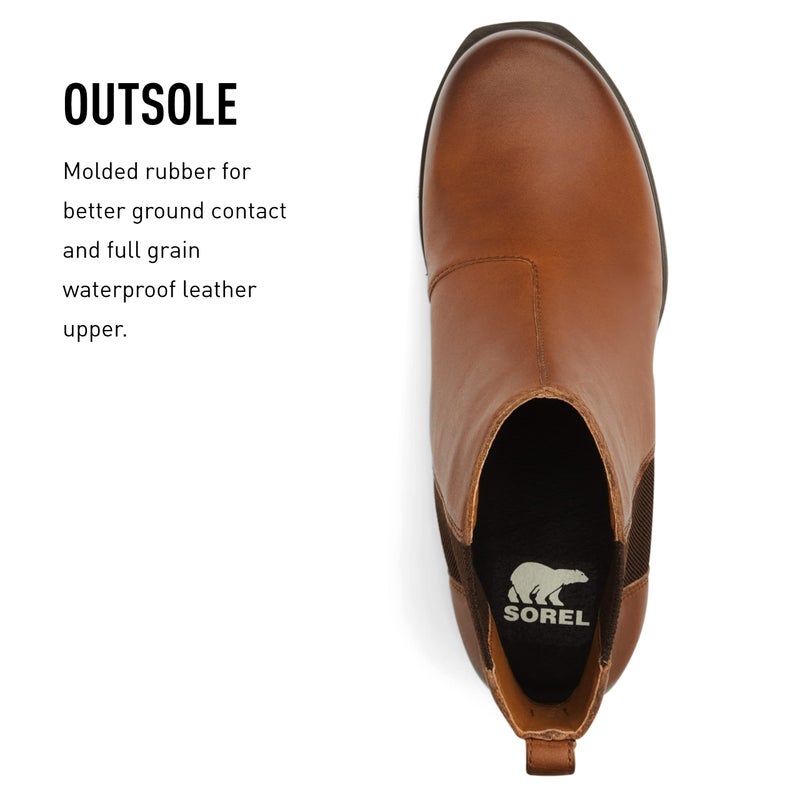 Sorel Women's Joan of Arctic Wedge III Chelsea Boot - Hazelnut, Blackened Brown - Size 10.5 - Image 5