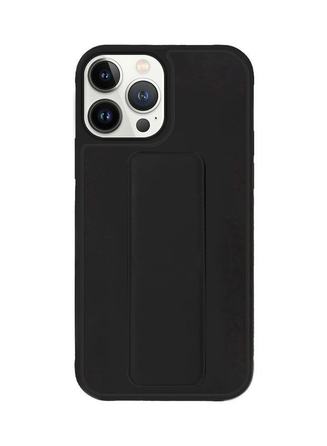 غطاء خلفي واقٍ مزود بمقبض إصبع لهاتف Apple iPhone 13 Pro Max ، أسود - Image 1