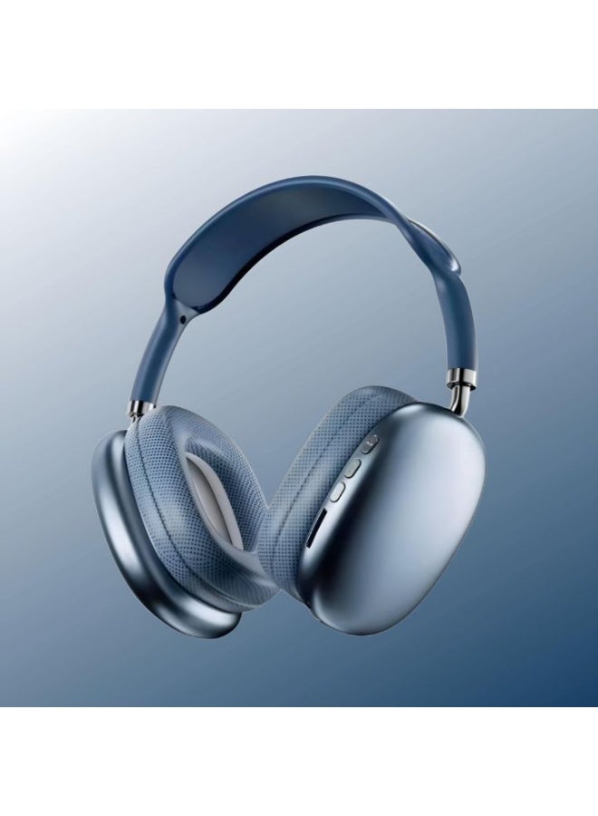 BEYTOR P9 Bluetooth Wireless Headset Over-Ear Headphone With Mic Blue - Image 3