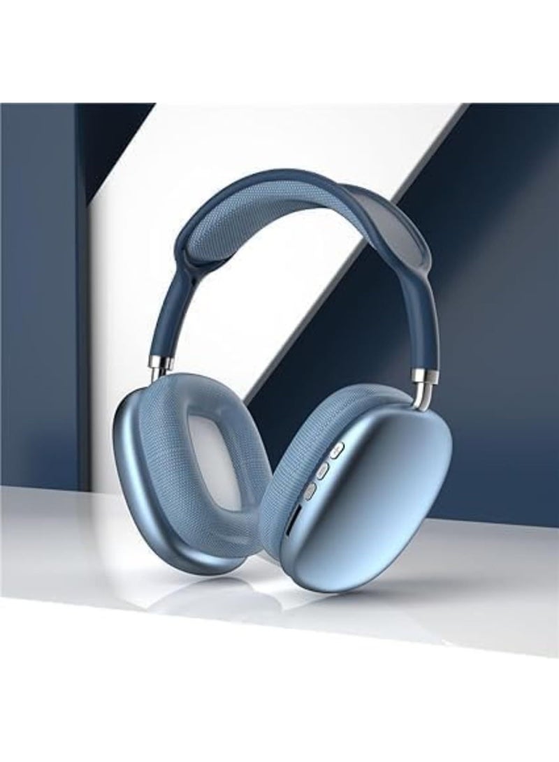 BEYTOR P9 Bluetooth Wireless Headset Over-Ear Headphone With Mic Blue - Image 4