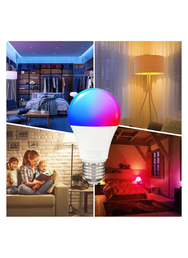UanTii - Smart Bulb Tuya Wifi Lighting Bulb 15W, App and Voice Remote Control - Image 1