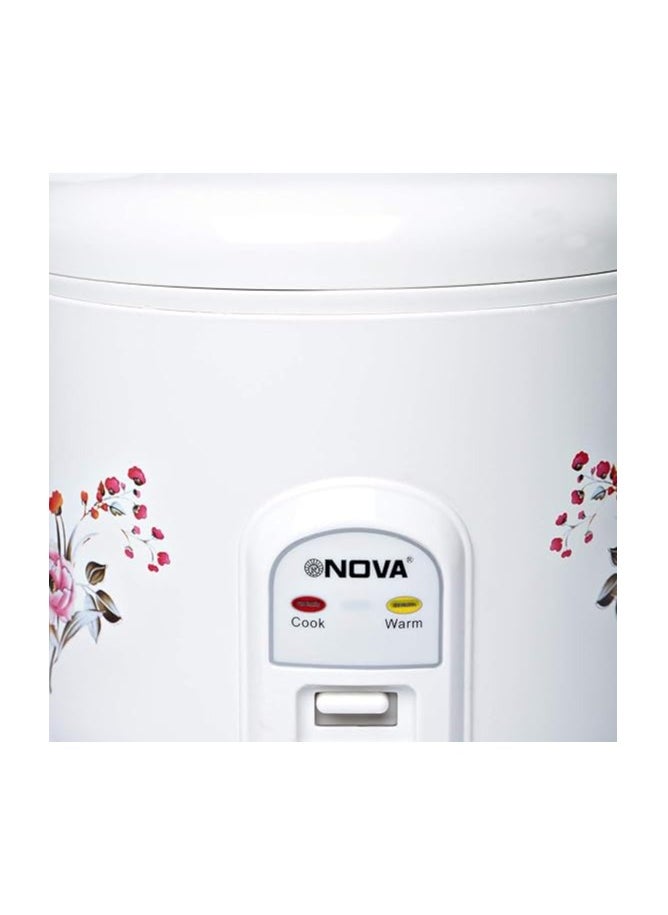NOVA Nova 1.8 Liter Deluxe Rice Cooker With Steamer, White - NRC980CT2  - Image 3