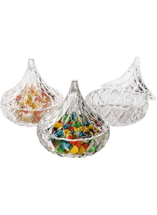 Generic Crystal Drop Jar With Conical Crystal Lid 75Ml 3.14X3.14X5 Cm Set Of 6  Pieces - pzsku/Z15DFFD977EBA8AB058BAZ/45/_/1724482864/8595558b-cb17-459a-8f27-75f1bd151900