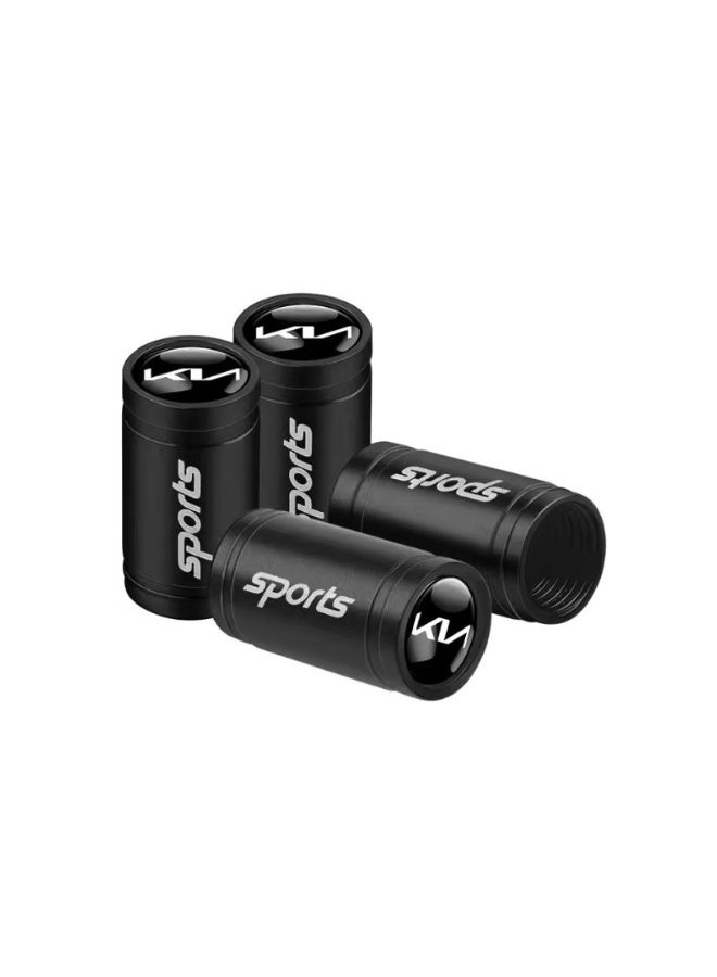 Car Tire Valve Stem Caps (4pcs) Tyre Air Valve Cap Accessories Cover Fit for (KIA) NIRO Rio Sportage Sorento Soul Stinger Seltos Cadenza K900 Forte all other Models - Image 1
