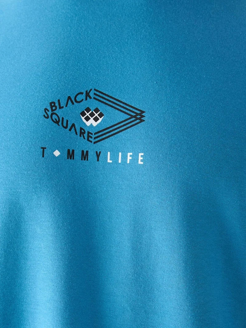تومي لايف TOMMY Oversized Cotton-Blend Logo T-Shirt