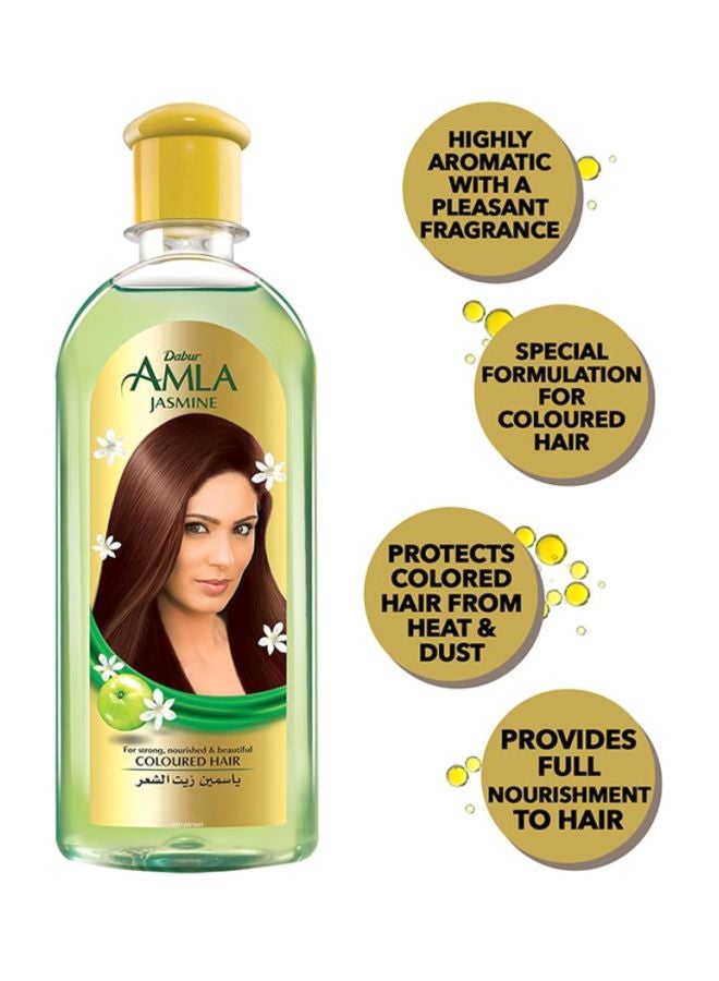Dabur Amla Jasmine Hair Oil For Strong Nourished And Beautiful Colored Hair - Image 4