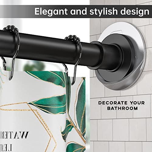 BRIOFOX Shower Curtain Rod Holder 3M Adhesive | Heat Resistant | Waterproof | Max Load 60 lbs Shower Rod Retainer for Wall, 2 Pack, Chrome (Rod Not Included) - Image 4