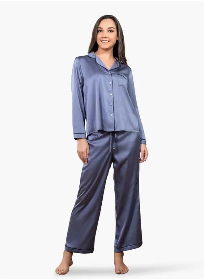 أدريا Ls Classic Long Pj Set For Female
