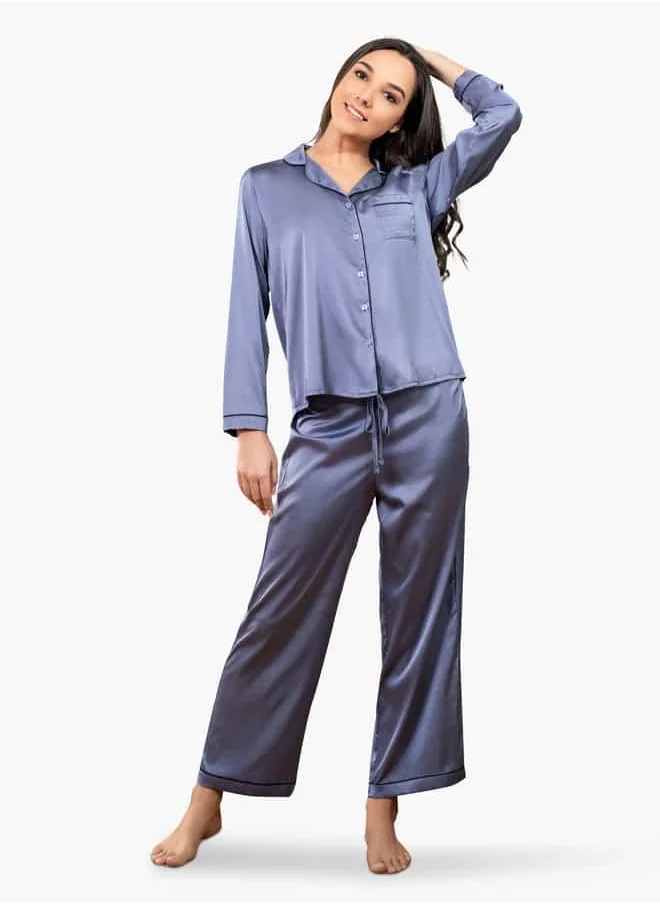 أدريا Ls Classic Long Pj Set For Female