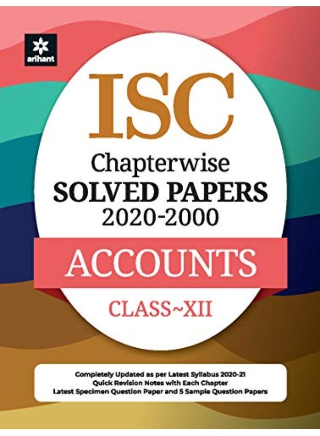 Isc Chapterwise Solved Papers Accounts Class 12 fo  - Image 1