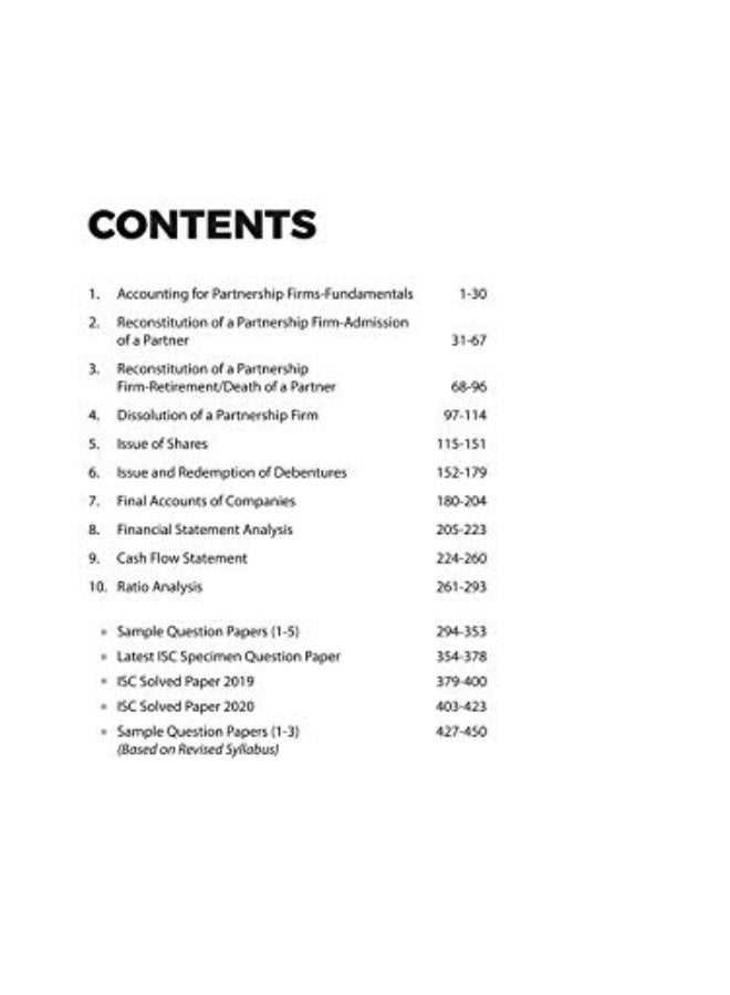 Isc Chapterwise Solved Papers Accounts Class 12 fo  - Image 2
