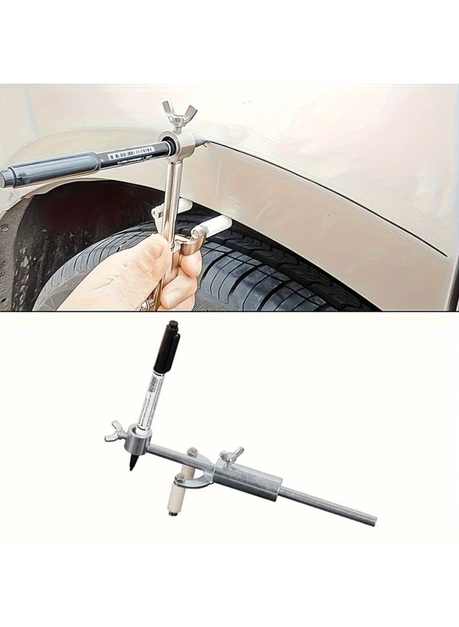 2pcs Car Wheel Arch Dent Repair Tool Set With Scale For Body Line Marking - Image 5
