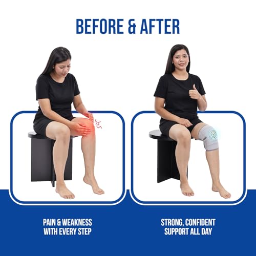 Leeford Ortho Premium Knee Wrap Open Patella for Men and Women | Knee Cap Belt for Pain Relief | Adjustable Knee Support Braces For Gym, Sports, Injury Recovery - Universal Size - Image 5