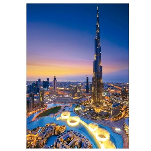 Educa - Charms of Arabia - Buri Khalifa, UAE - 1000 Piece Jigsaw Puzzle | Puzzle Glue Included - Completed Image Measures 26.77" x 18.9" - Ages 14+ (19642) - Image 2