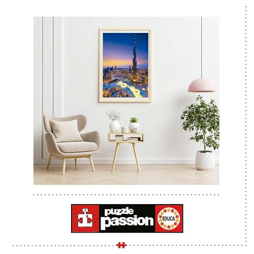 Educa - Charms of Arabia - Buri Khalifa, UAE - 1000 Piece Jigsaw Puzzle | Puzzle Glue Included - Completed Image Measures 26.77" x 18.9" - Ages 14+ (19642) - Image 4