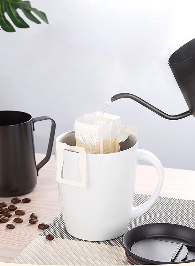 Coffee Filter Paper Bag,100Pcs Hanging Ear Drip Coffee Bags Portable Single Serve Disposable Pour Over Filter Bag for Camping, Backpacking, Travel, Office, Home, Outdoor  - Image 5