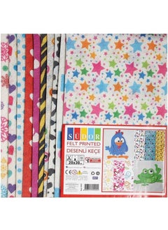 Südor Patterned Felt 20X30 cm 10 Pieces 