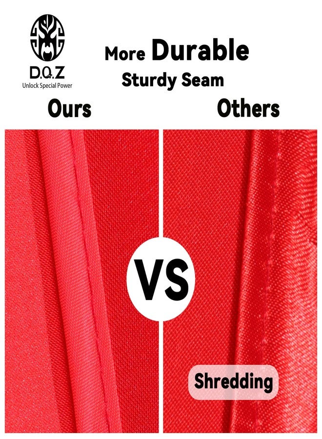 D.Q.Z Adults Superhero Cape and Mask, Men Women Super Hero Costumes, Halloween Vampire Capes, Red, 120cm*100cm - Image 4