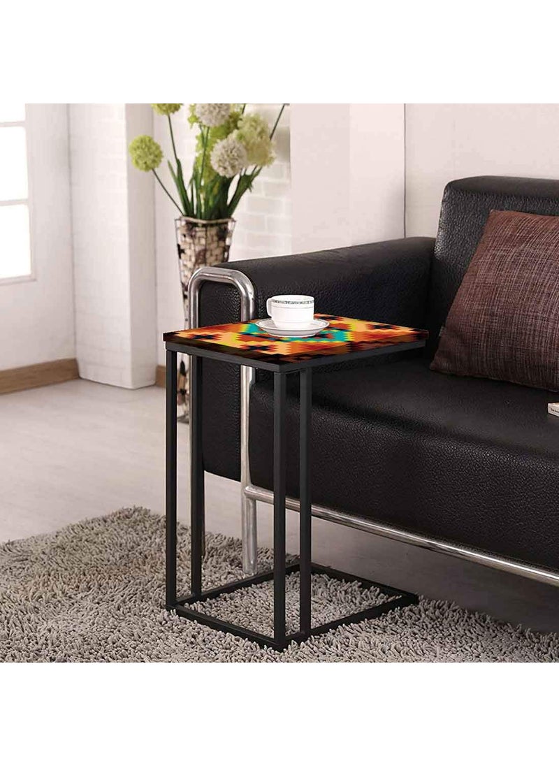Nutcase Nutcase Design C Shaped Side Table for Laptop Work on Sofa CouchStudy Breakfast Snack Serving End Tables for Living Room Bedroom Diamonds  - Image 4