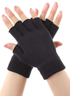 Generic Women half fingers gloves girly mobile , winter wool gloves  - Image 2