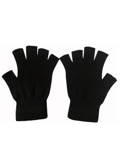 Generic Women half fingers gloves girly mobile , winter wool gloves  - Image 3