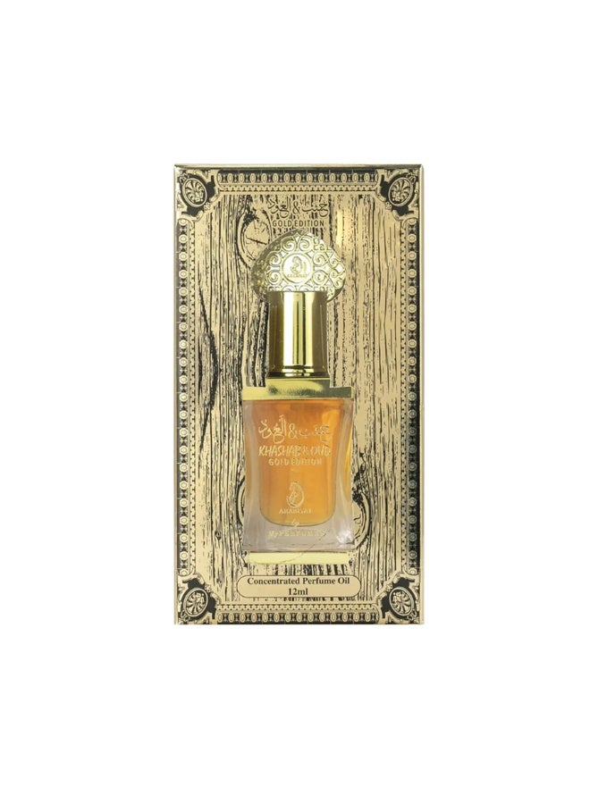 ARABIYAT Khashab & Oud Gold Concentrated Perfume Oil 12ml - Image 3