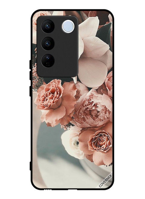Protective Case Cover For Vivo S16 Bouquet Of Beautiful Peach Flowers