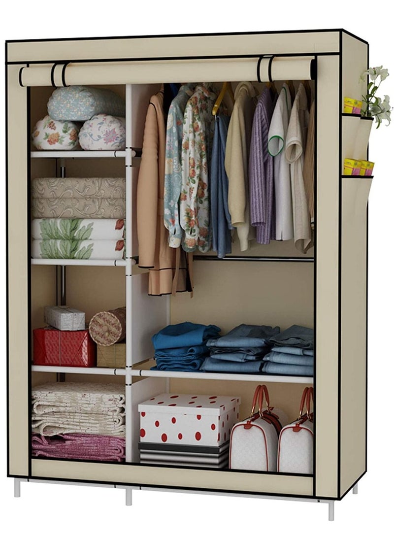رومان جيفتس دولاب تخزين ملابس قماش, خزانة ملابس قماش بني - Image 1