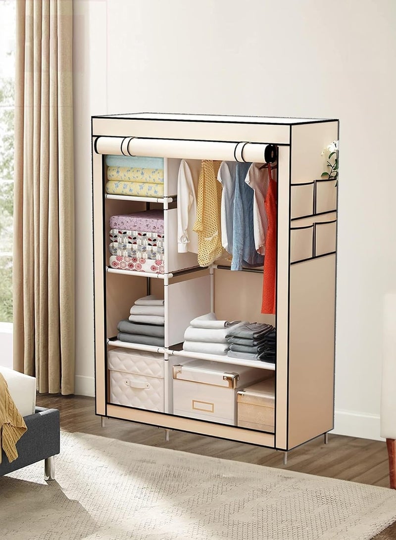رومان جيفتس دولاب تخزين ملابس قماش, خزانة ملابس قماش بني - Image 2