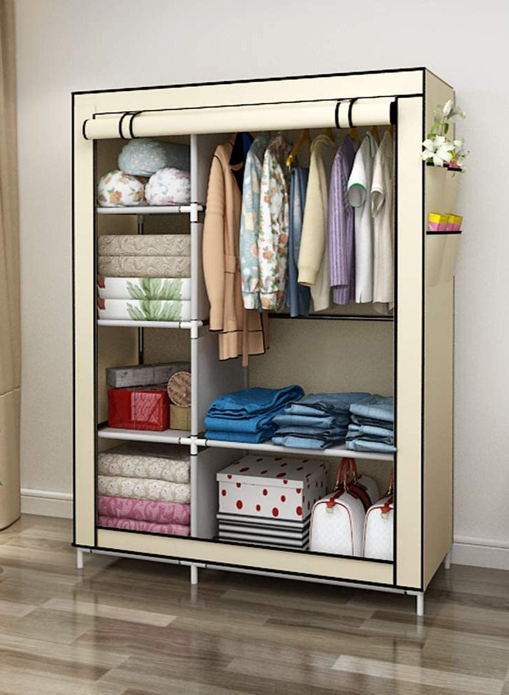 رومان جيفتس دولاب تخزين ملابس قماش, خزانة ملابس قماش بني - Image 3