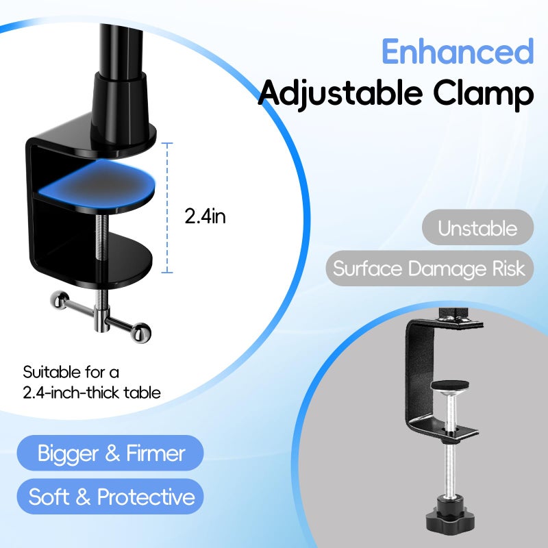 EMART Telescopic Over The Table Top Rod Stand with Clamps 70'' Tall 94" Length Adjustable Overhead Decor Arch Bar, Tabletop Decoration Pole for Hanging Balloon Flower Garland Display Banner Backdroop - Image 5
