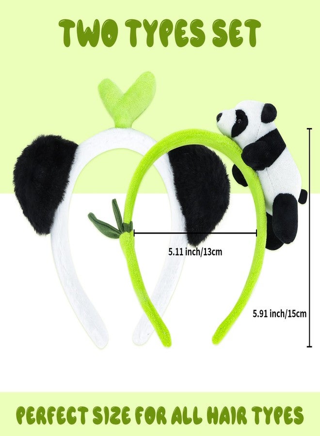 AMCAMI Panda Headband for Women, Green&White - Image 3