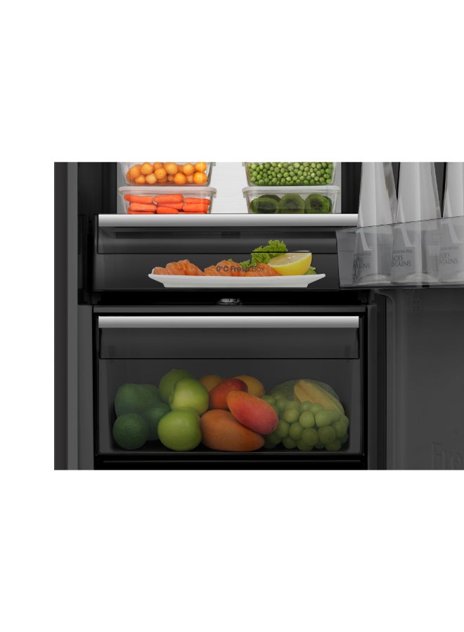 Hisense RL5K480SBFE Gross Capacity 480L Net Capacity 370L , Durabale Inverter, Frost Free, Metal Cooling Fridge RL5K480SBFE black - Image 4