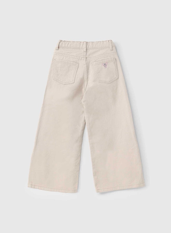 سي إن جينز وير كيدز بنات بنطلون صيفي بيج - Image 3