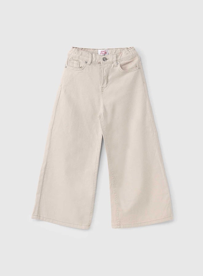 سي إن جينز وير كيدز بنات بنطلون صيفي بيج - Image 2