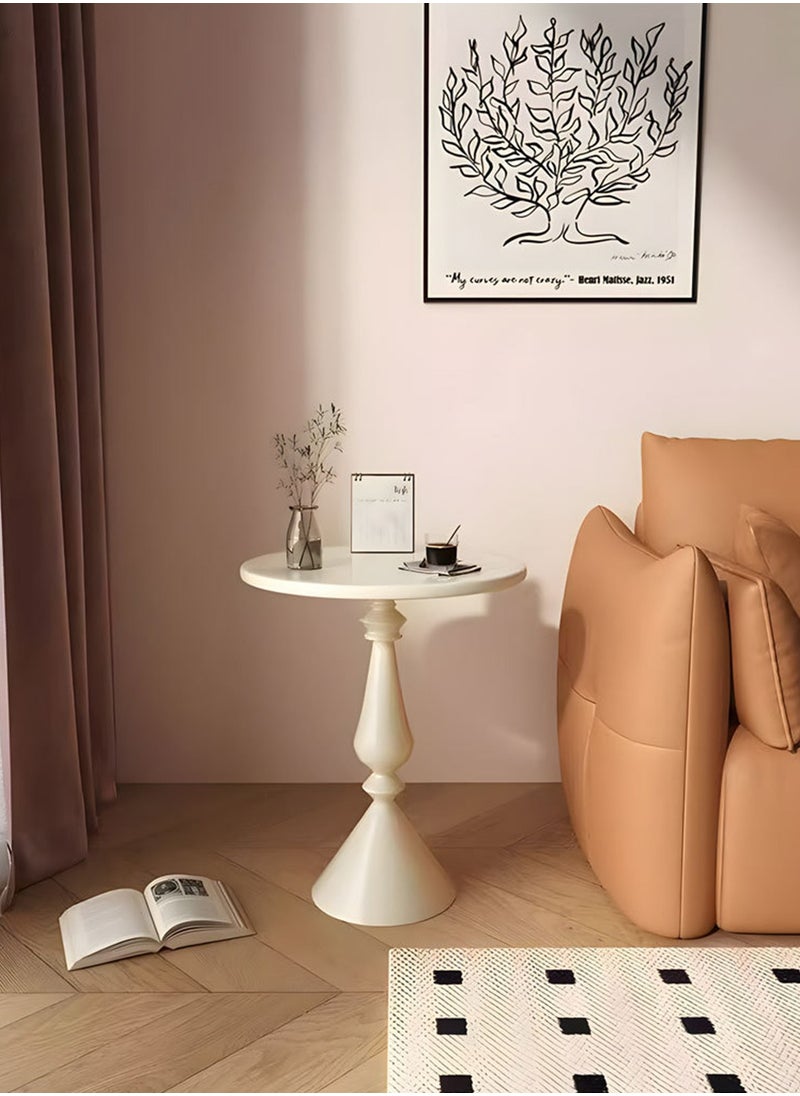 Sharpdo - Ins Style Sofa Side Table Coffee Table, Mini Small Round Table Removable 28*40*58CM - Image 1