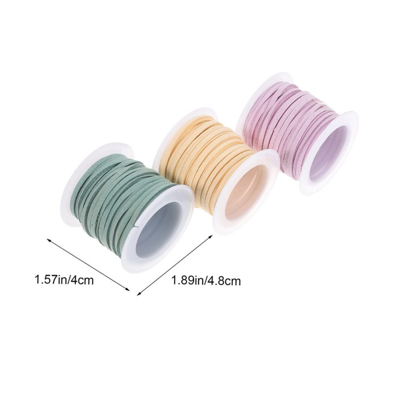 Decorative Floral Bouquet Ribbon For Crafting And Wrapping 3 Rolls Soft Light Pink - Image 3