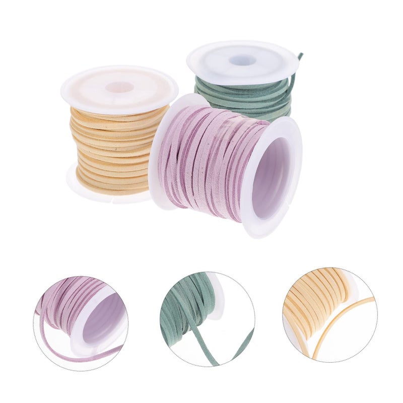 Decorative Floral Bouquet Ribbon For Crafting And Wrapping 3 Rolls Soft Light Pink - Image 4