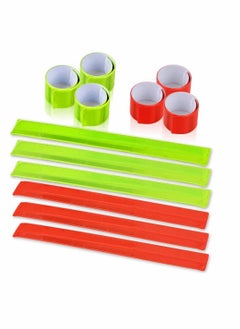 Excefore 6pcs Reflective Bands, Slap Bracelet, Wristband High Visibility Reflectors, for Night Run, Cycling, Working  - Image 1